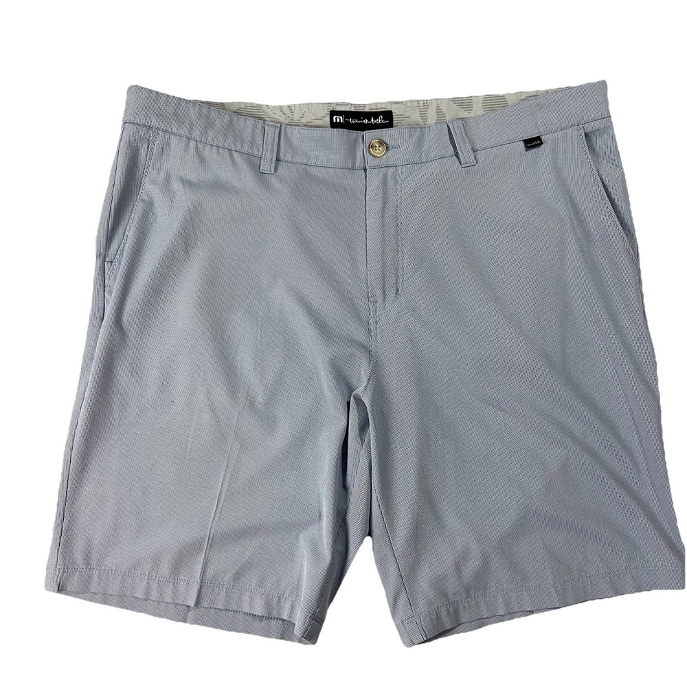 Travis Mathew Performance Tech Golf Shorts Lightweight Blue Men's 40 Classic